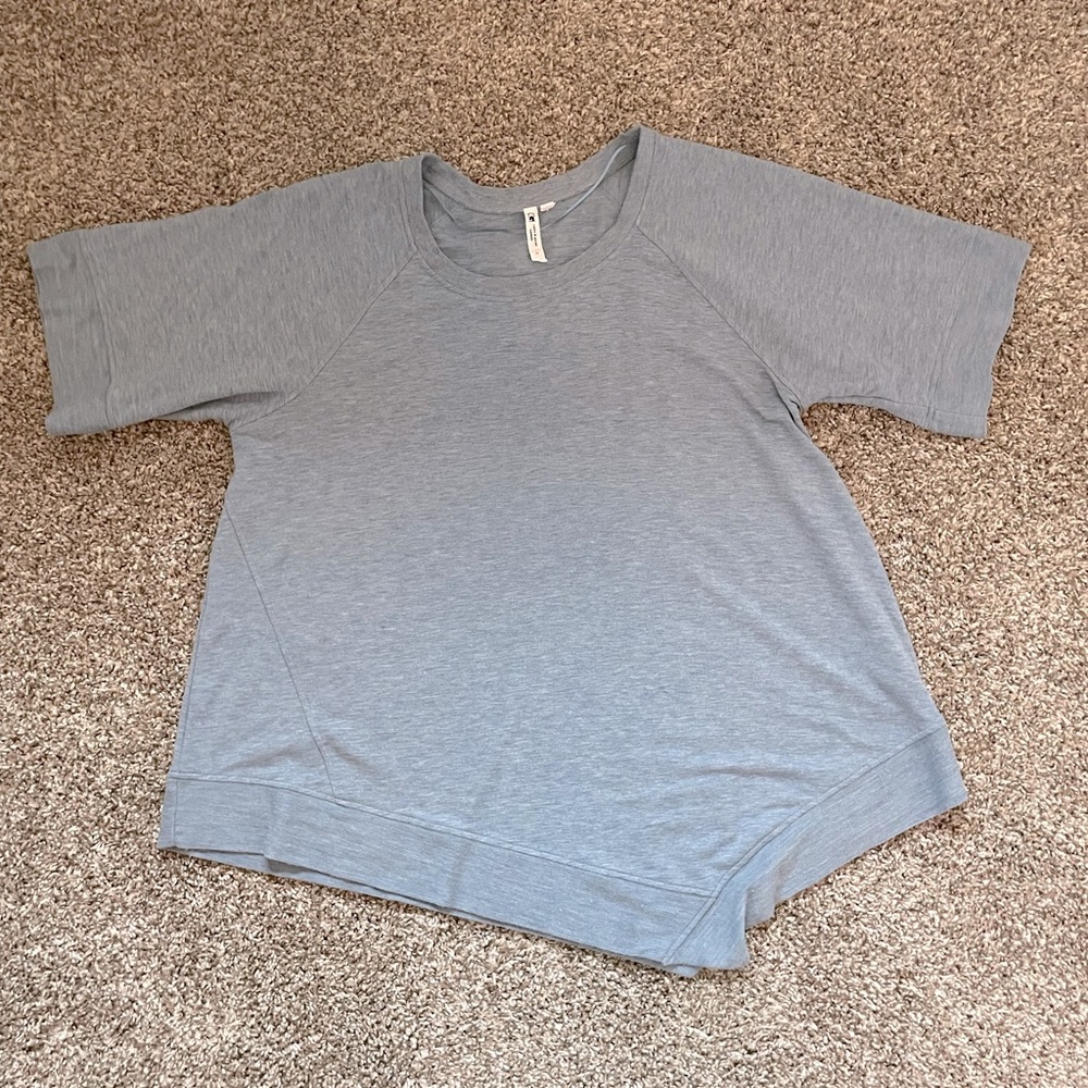 Blue Asymmetrical T-Shirt Tunic